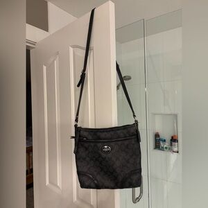 Coach Charcoal and Black Crossbody Bag